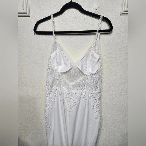 Lulus LuxeBridal Infinite Adoration Ivory Beaded Embroidered Lace Maxi Dress - Picture 13 of 15